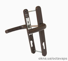 Дверной нажимной гарнитур Сафир 25 мм с пружинкой